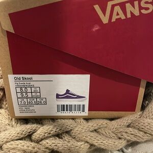 Old Skool Vans Suede Purple size 9.5